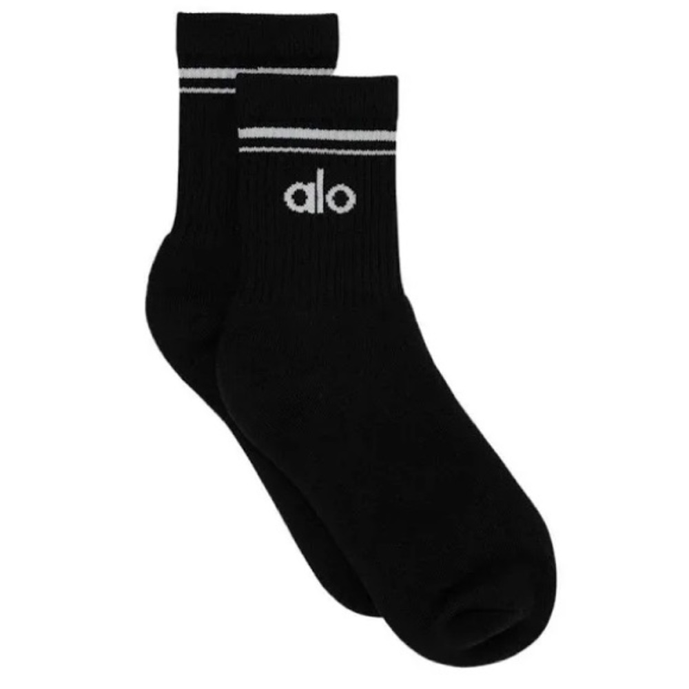 Alo The Unisex Half-Crew Throwback Sock